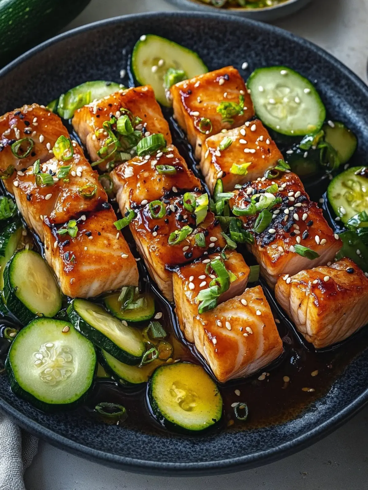 Teriyaki Lachs & Zucchini Spieße – Gesund und lecker grillen 5 Teriyaki Lachs & Zucchini Spieße