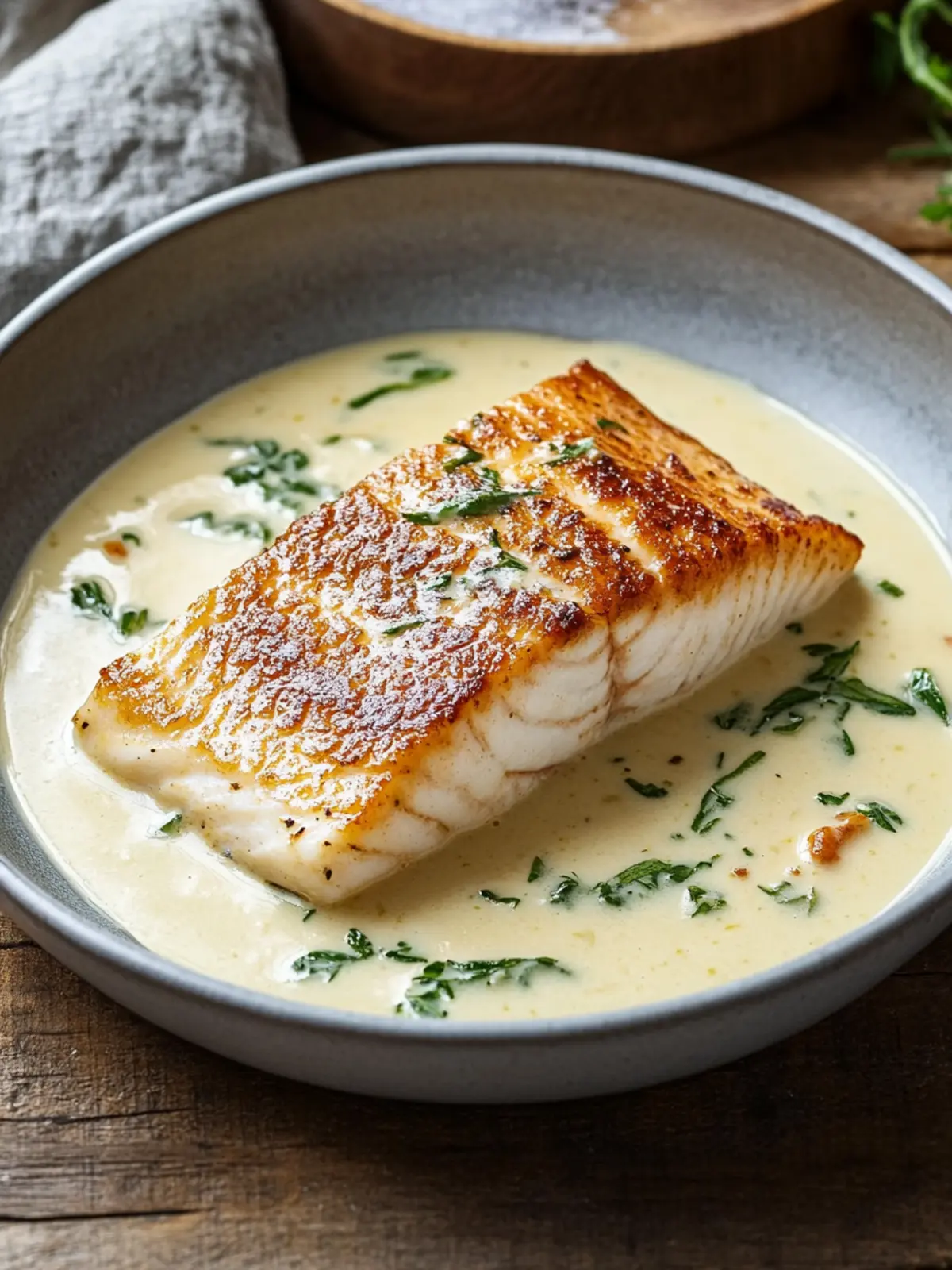 Lachs in cremiger Sauce mit getrockneten Tomaten schnell zubereiten 4 Lachs in cremiger Sauce mit getrockneten Tomaten