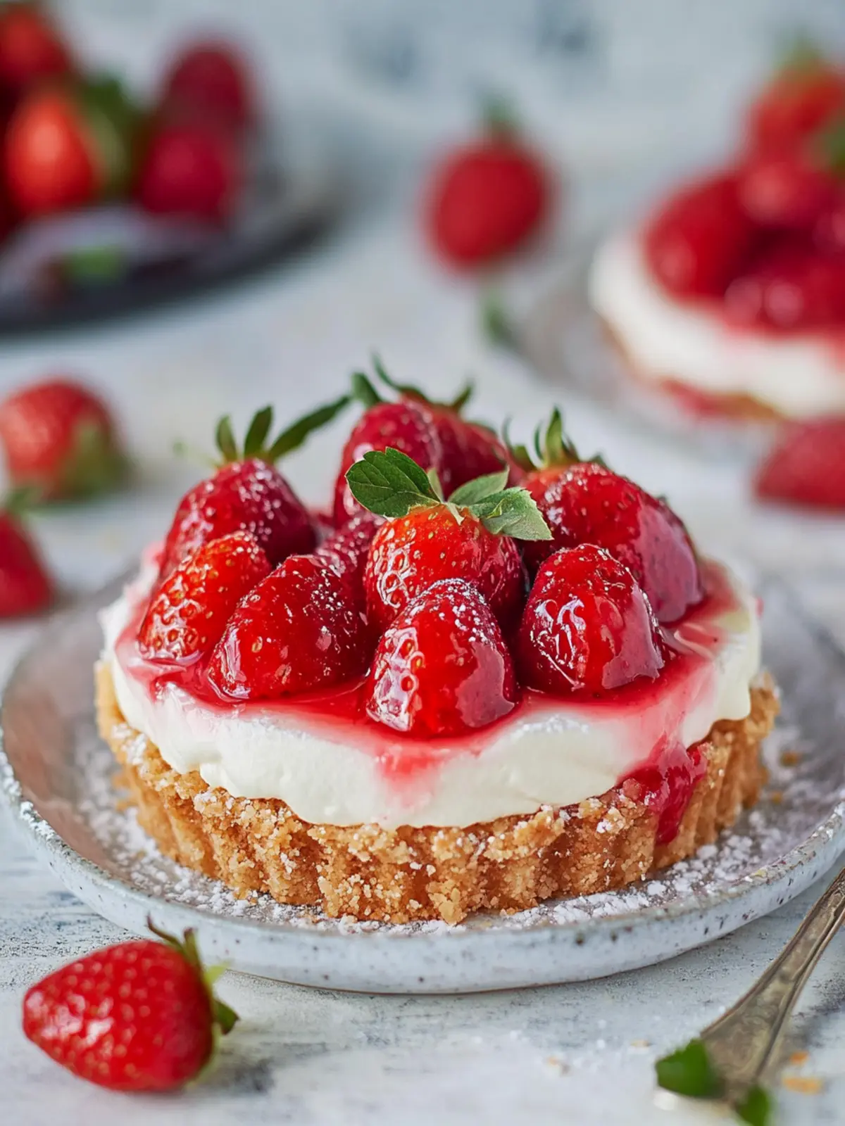 Erdbeertörtchen mit Vanillecreme: Der Sommergenuss für Dich 4 Erdbeertörtchen