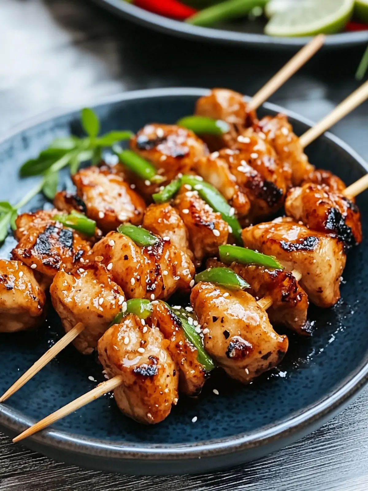Gegrillte Hähnchen-Yakitori-Spieße – So einfach und lecker! 3 Gegrillte Hähnchen-Yakitori-Spieße