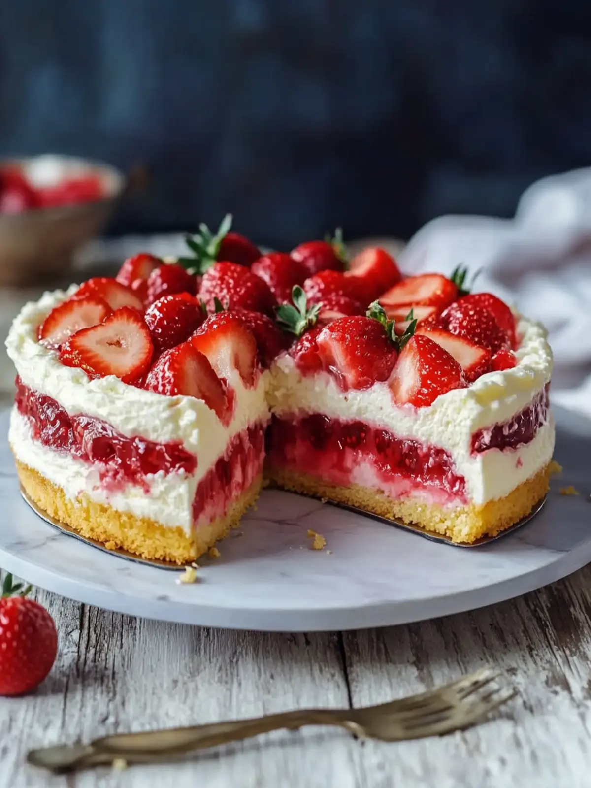 Cremiger Erdbeer-Schmandkuchen: Ein fruchtiger Sommertraum 4 Cremiger Erdbeer-Schmandkuchen
