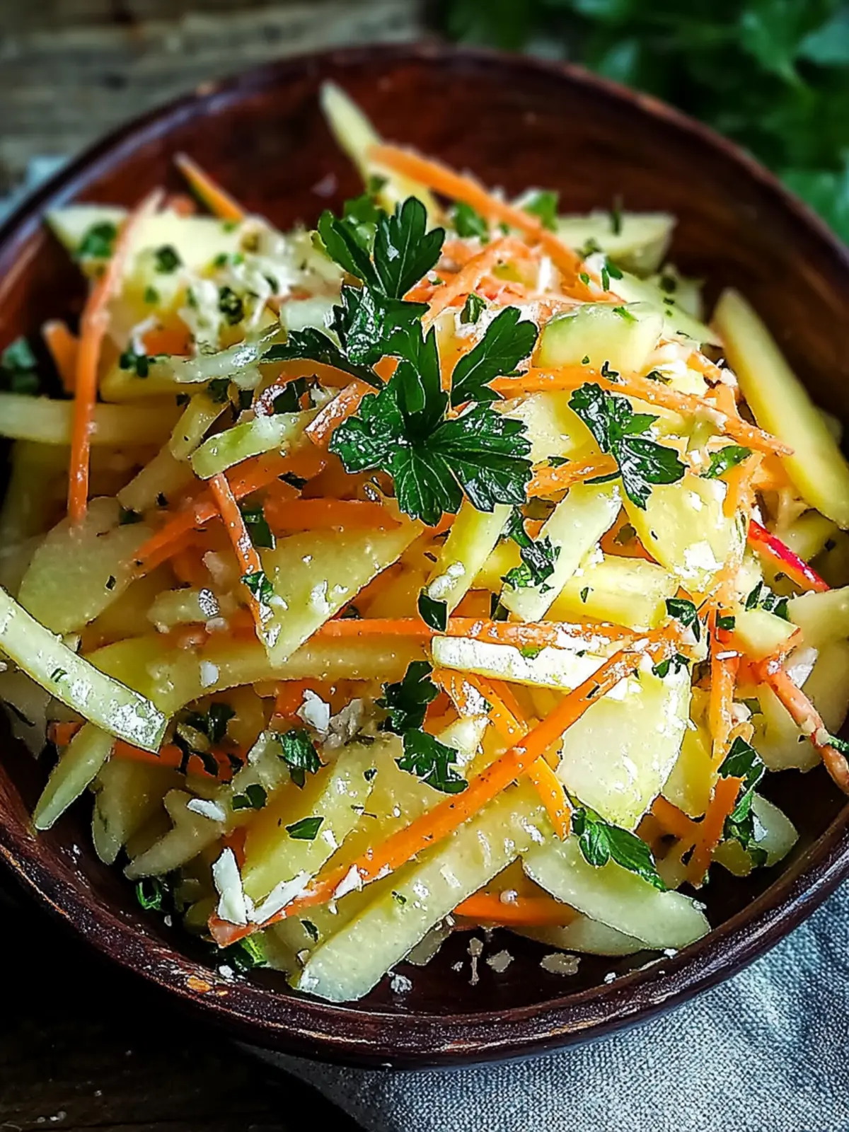 Kohlrabi-Karotten-Apfel-Salat