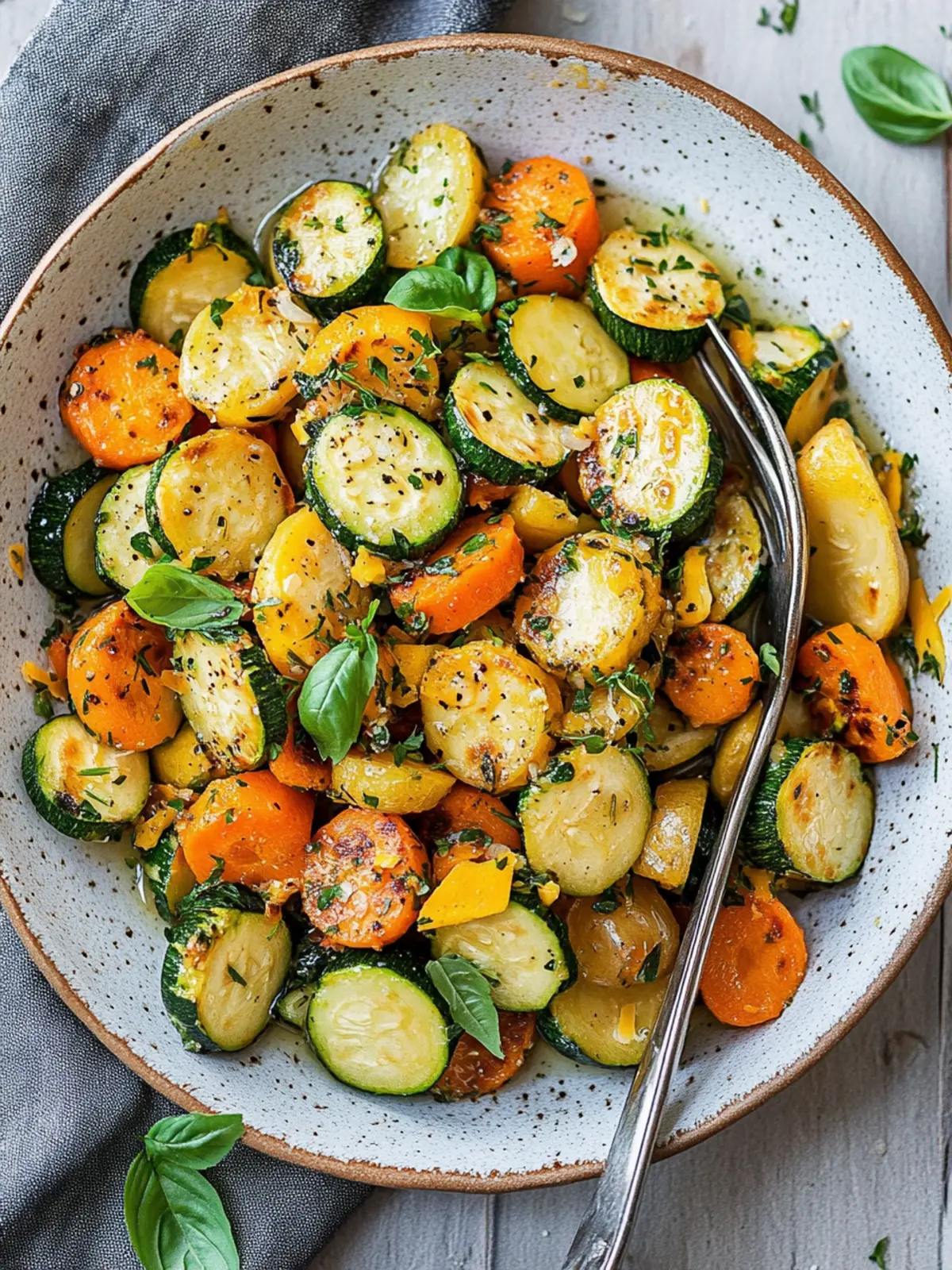 Knoblauch Kräuter Röstkartoffeln Karotten und Zucchini für jeden Tag 4 Knoblauch Kräuter Röstkartoffeln Karotten und Zucchini