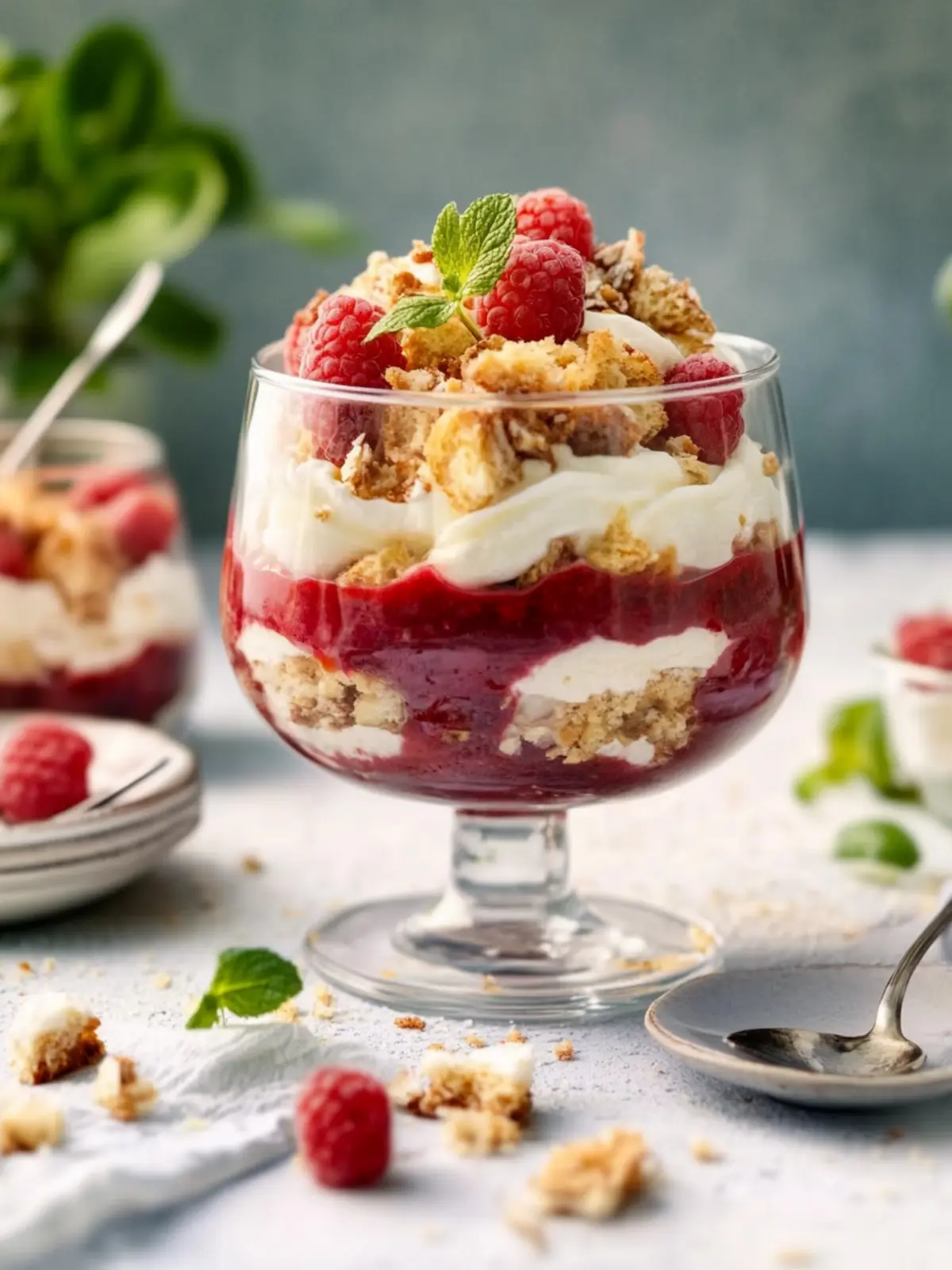 Verführerischer Rhabarber-Trifle: Ein frischer Genuss für Frühlingsliebhaber 3 Rhabarber-Trifle