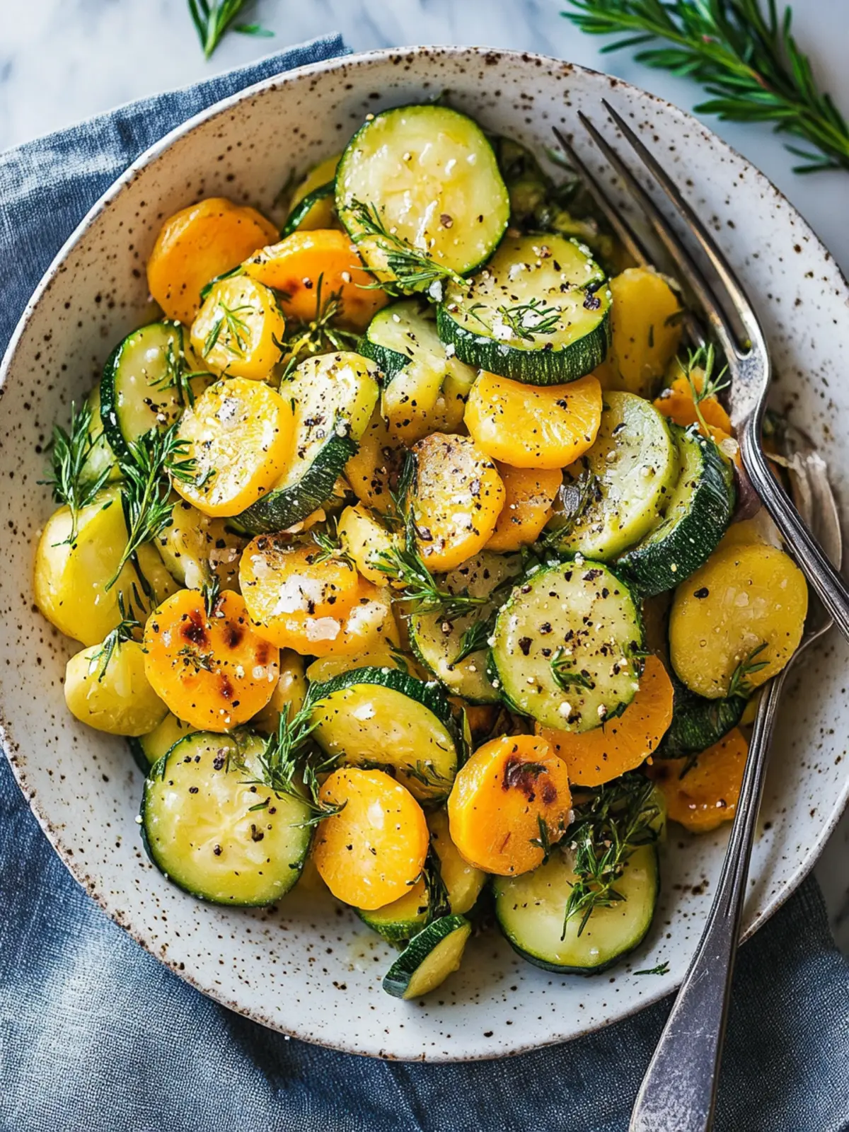 Knoblauch Kräuter Röstkartoffeln Karotten und Zucchini für jeden Tag 2 Knoblauch Kräuter Röstkartoffeln Karotten und Zucchini