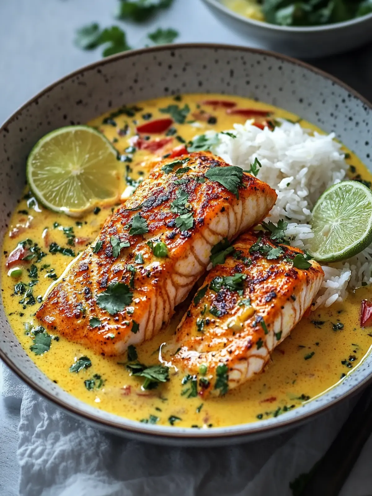 Köstlicher One Pan Kokos-Curry Lachs mit Knoblauchbutter für Eilige 3 Köstlicher One Pan Kokos-Curry Lachs mit Knoblauchbutter