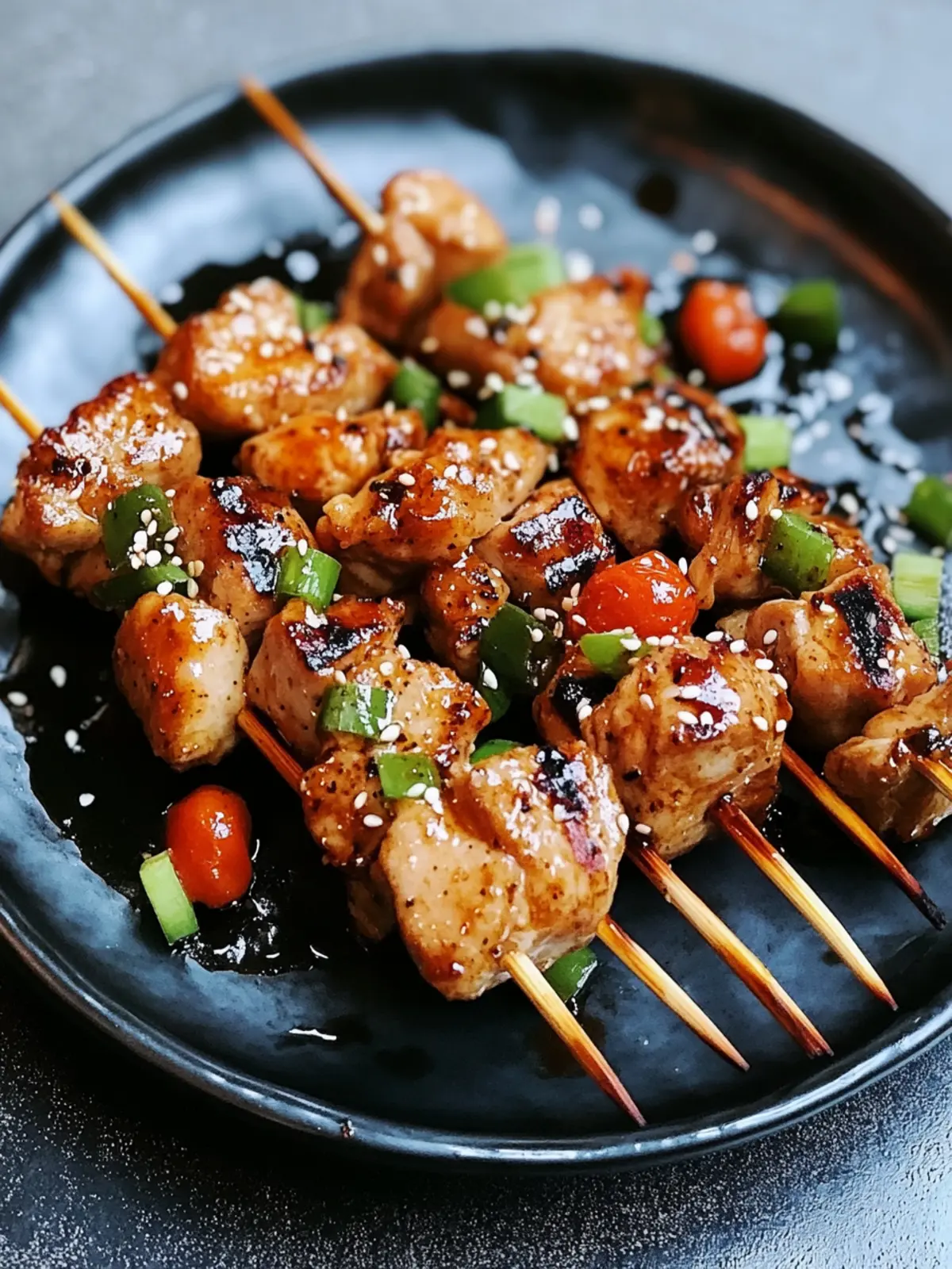Gegrillte Hähnchen-Yakitori-Spieße – So einfach und lecker! 2 Gegrillte Hähnchen-Yakitori-Spieße