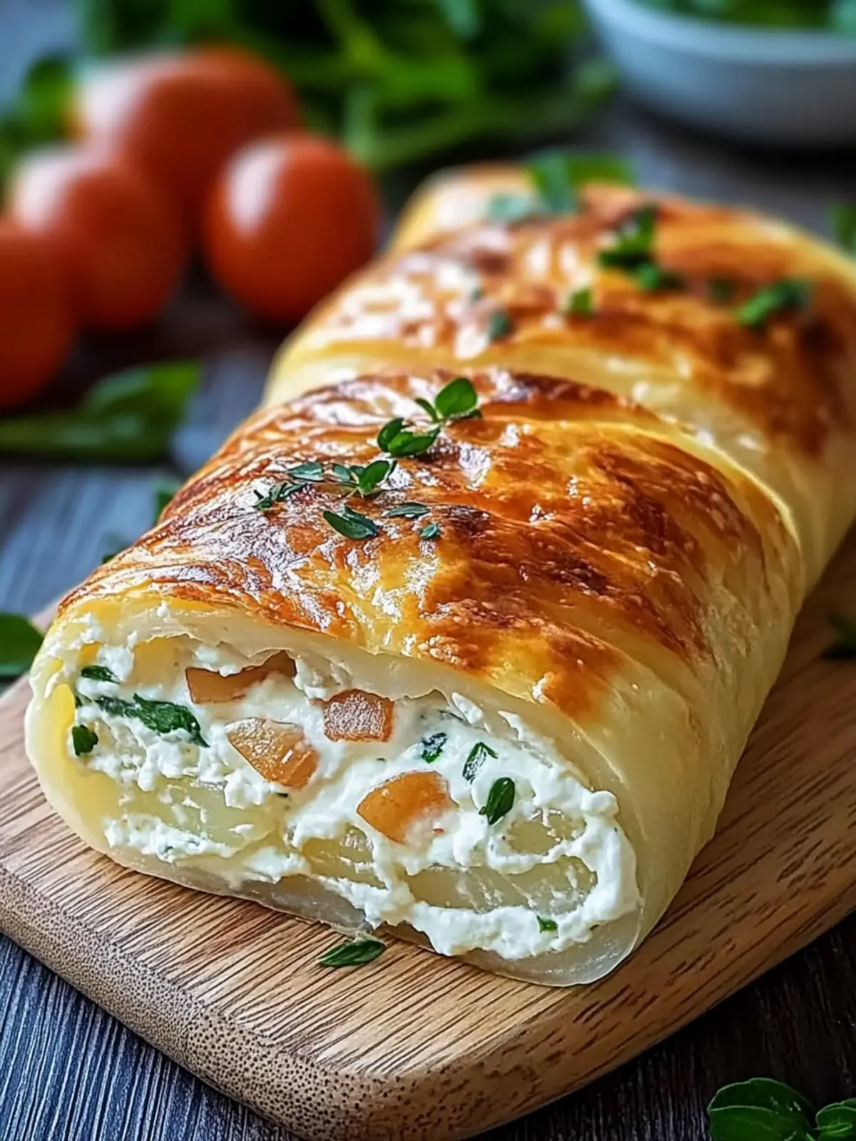 Kartoffelrolle mit Frischkäsefüllung für gemütliche Abende 5 Kartoffelrolle mit Frischkäsefüllung