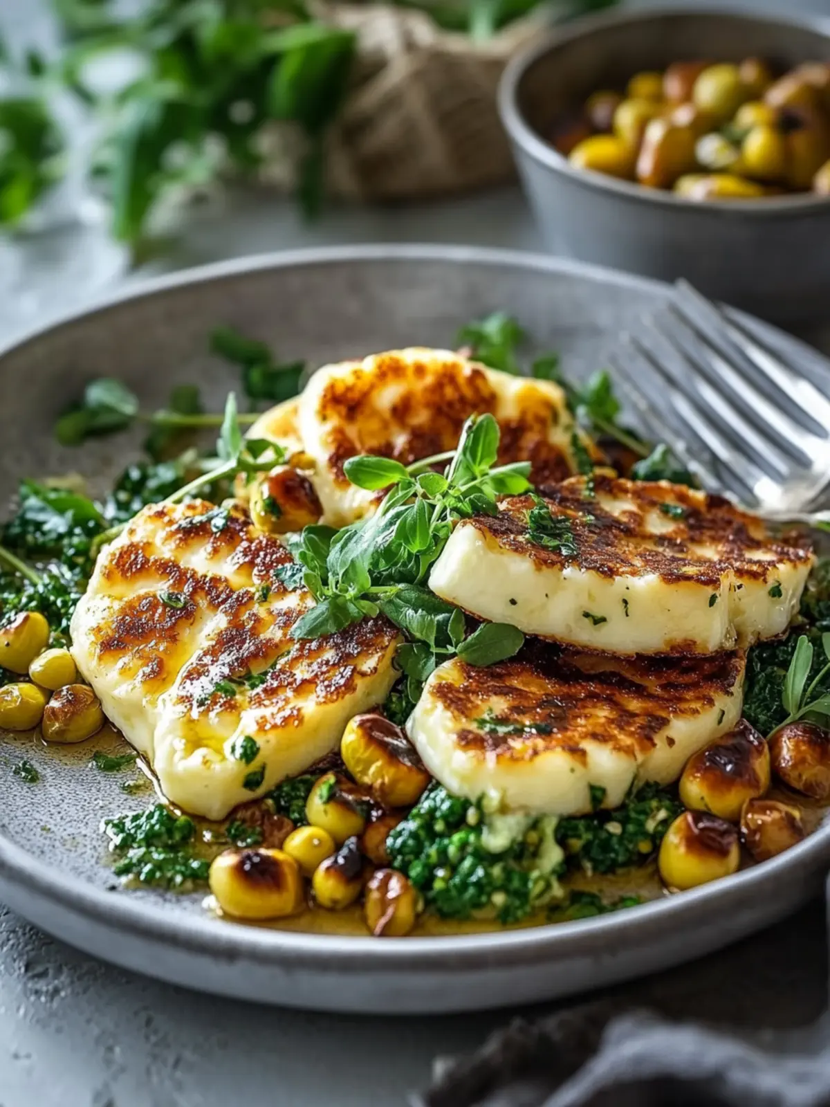 Halloumi mit Zitronen-Linsen: Schnelles & Gesundes Rezept 3 Halloumi mit Zitronen-Linsen