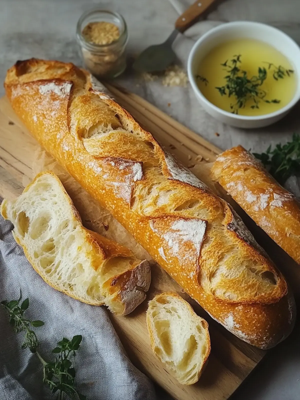 Baguette ohne Knete: Einfach, knusprig und unwiderstehlich 3 Baguette ohne Knete