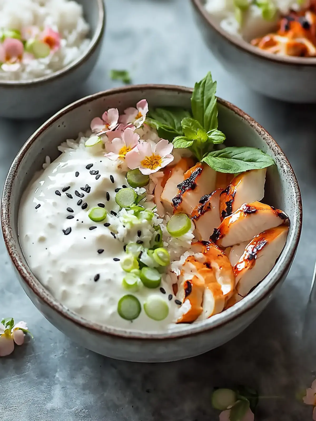 Würzige Hähnchen Bowl: Gesund, lecker und super schnell! 2 Würzige Hähnchen Bowl