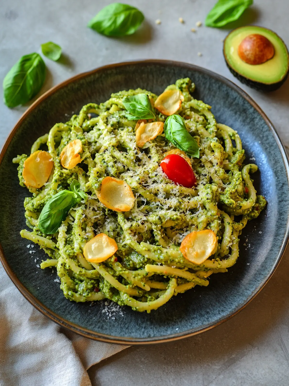 Cremige Avocado Pesto Pasta: Schneller Genuss für jeden Tag 2 Cremige Avocado Pesto Pasta