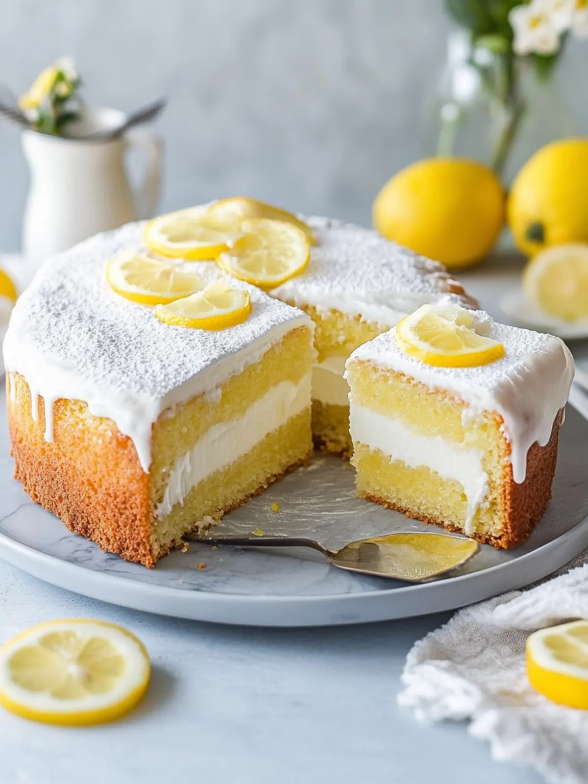 Saftiger Zitronenkuchen mit unwiderstehlicher Frische 2 Saftiger Zitronenkuchen