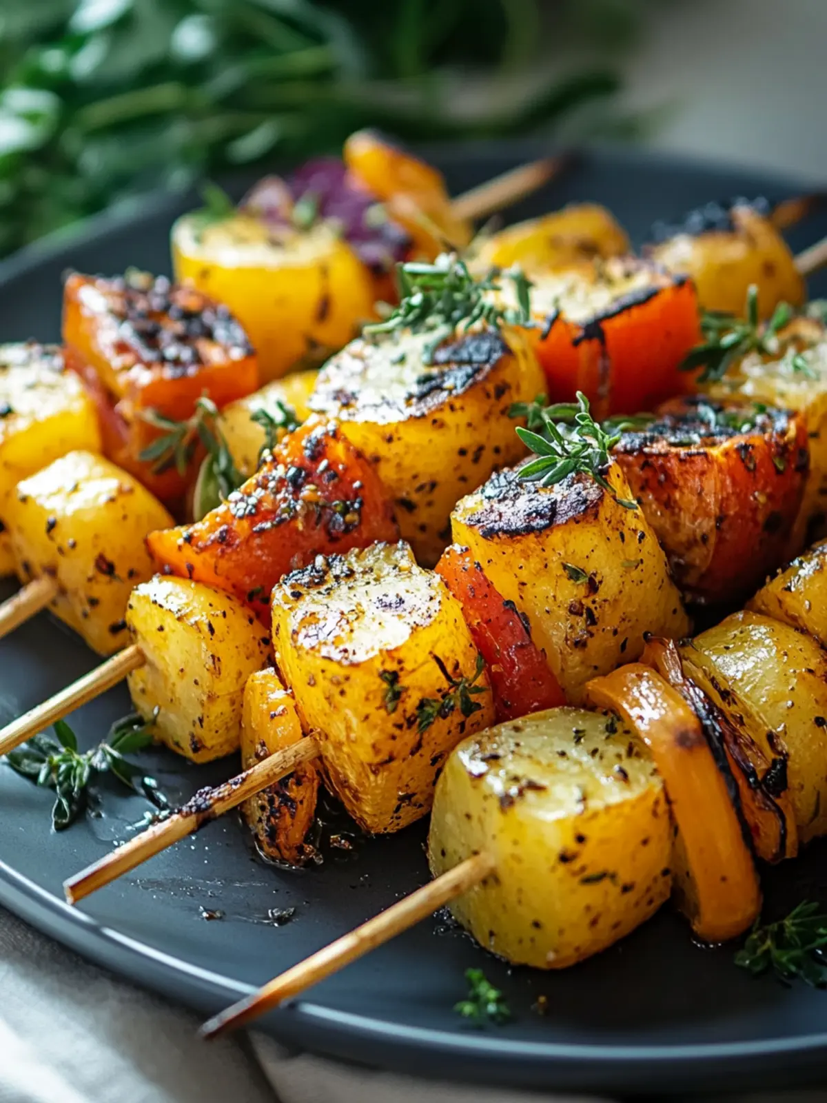 Saftige Gegrillte Honig-Senf Kartoffelspieße für den Grillspaß 5 Saftige Gegrillte Honig-Senf Kartoffelspieße