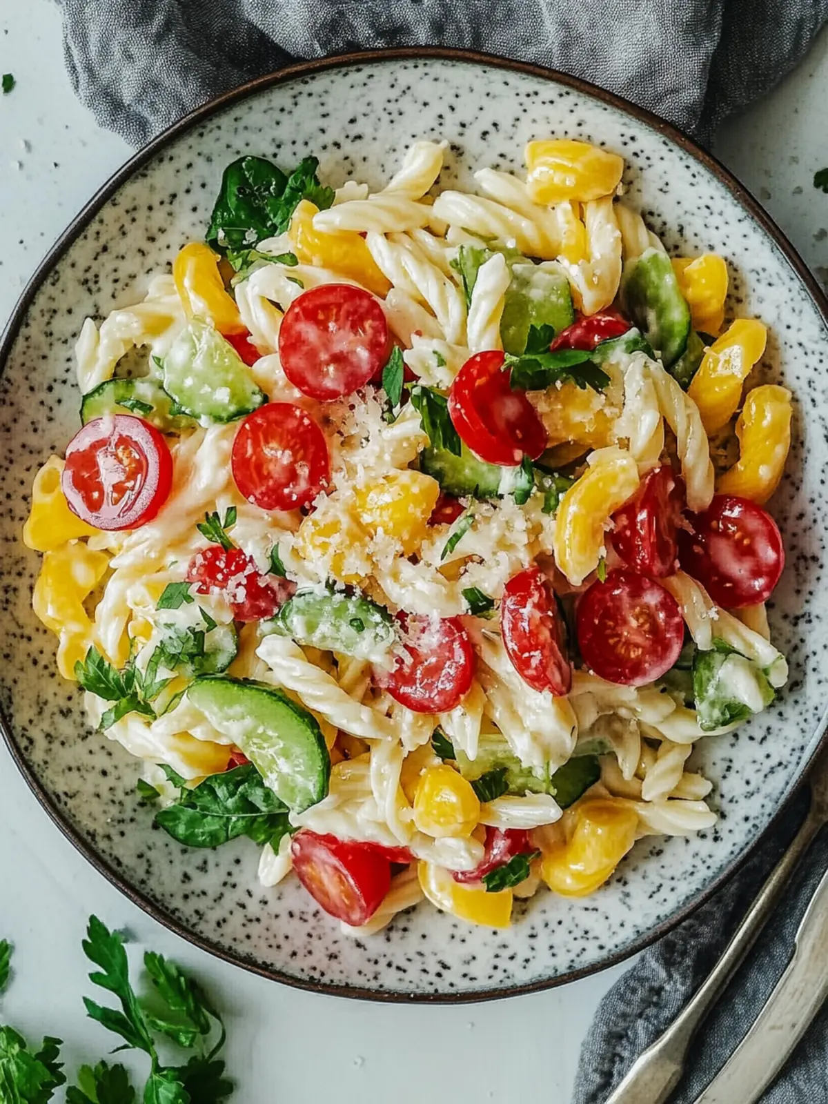 Bester Nudelsalat ohne Mayo: Frisch, Cremig und Lecker! 3 Bester Nudelsalat ohne Mayo