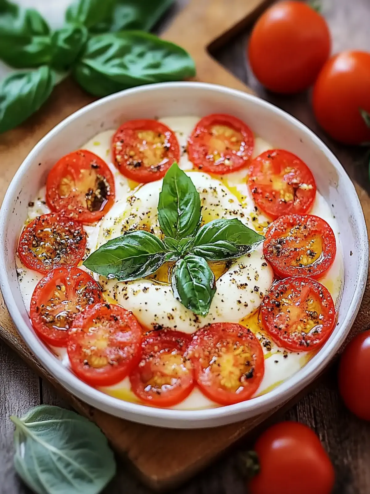 Frischer Caprese-Dip: Schnell, einfach und unwiderstehlich! 4 Caprese-Dip