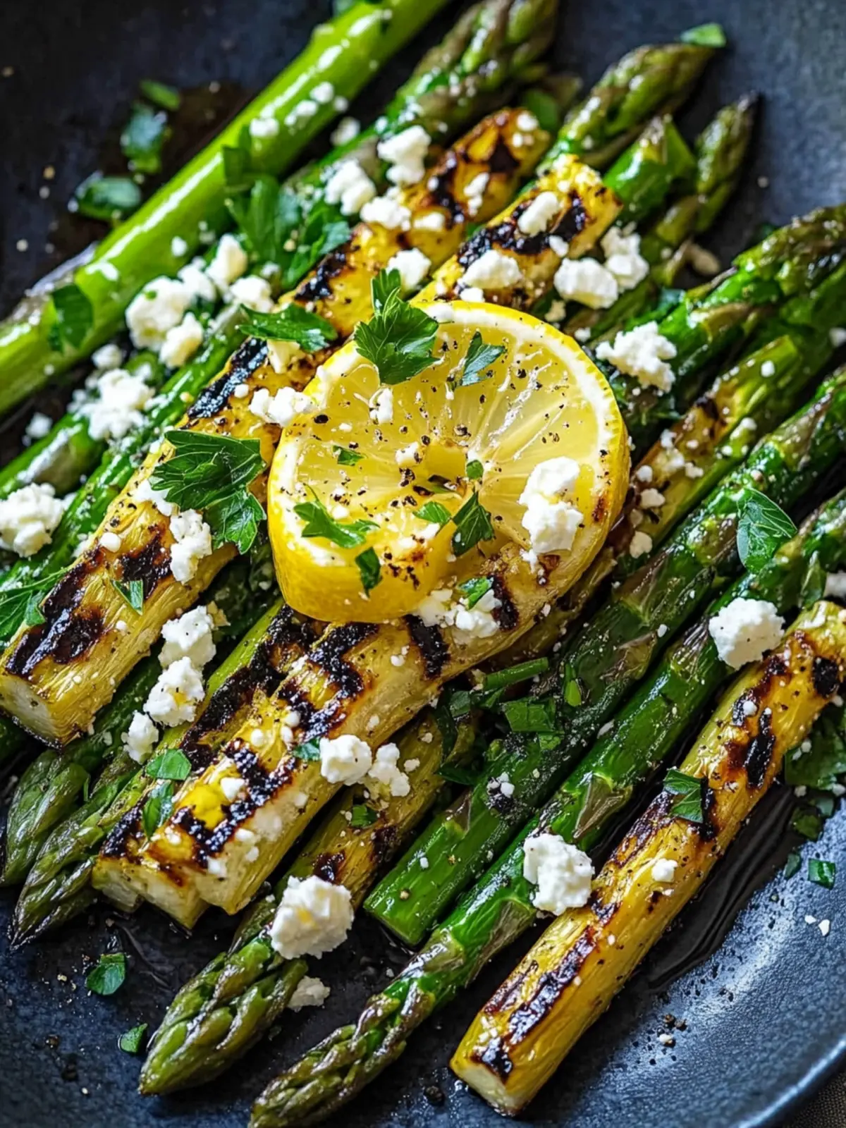 Gegrillter Spargel mit Zitrone und Feta – Einfach frisch genießen 3 Grilled asparagus with lemon and feta