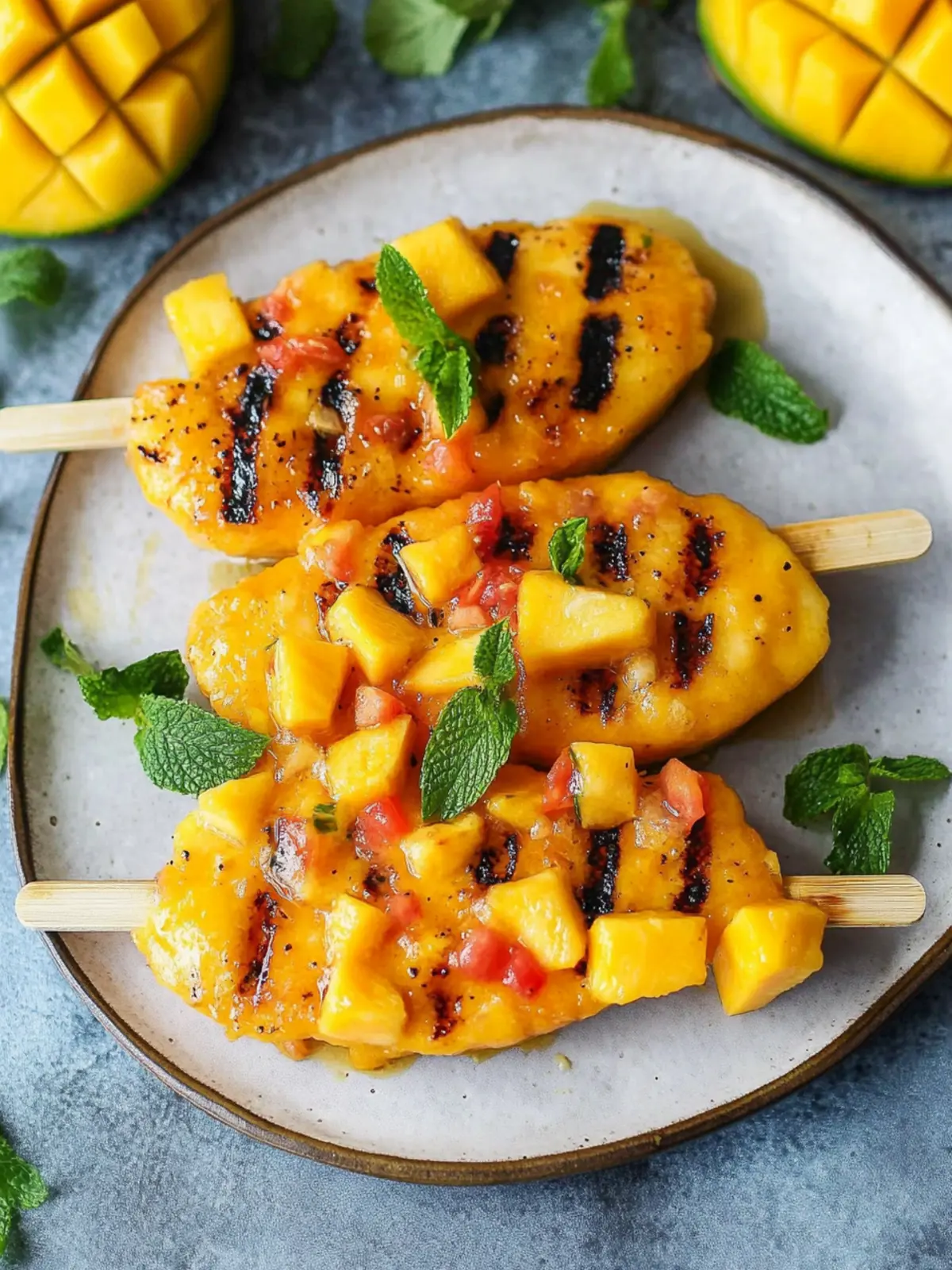 Einfache Mango Gegrillte Hähnchen für den perfekten Grillabend 2 Einfache Mango Gegrillte Hähnchen