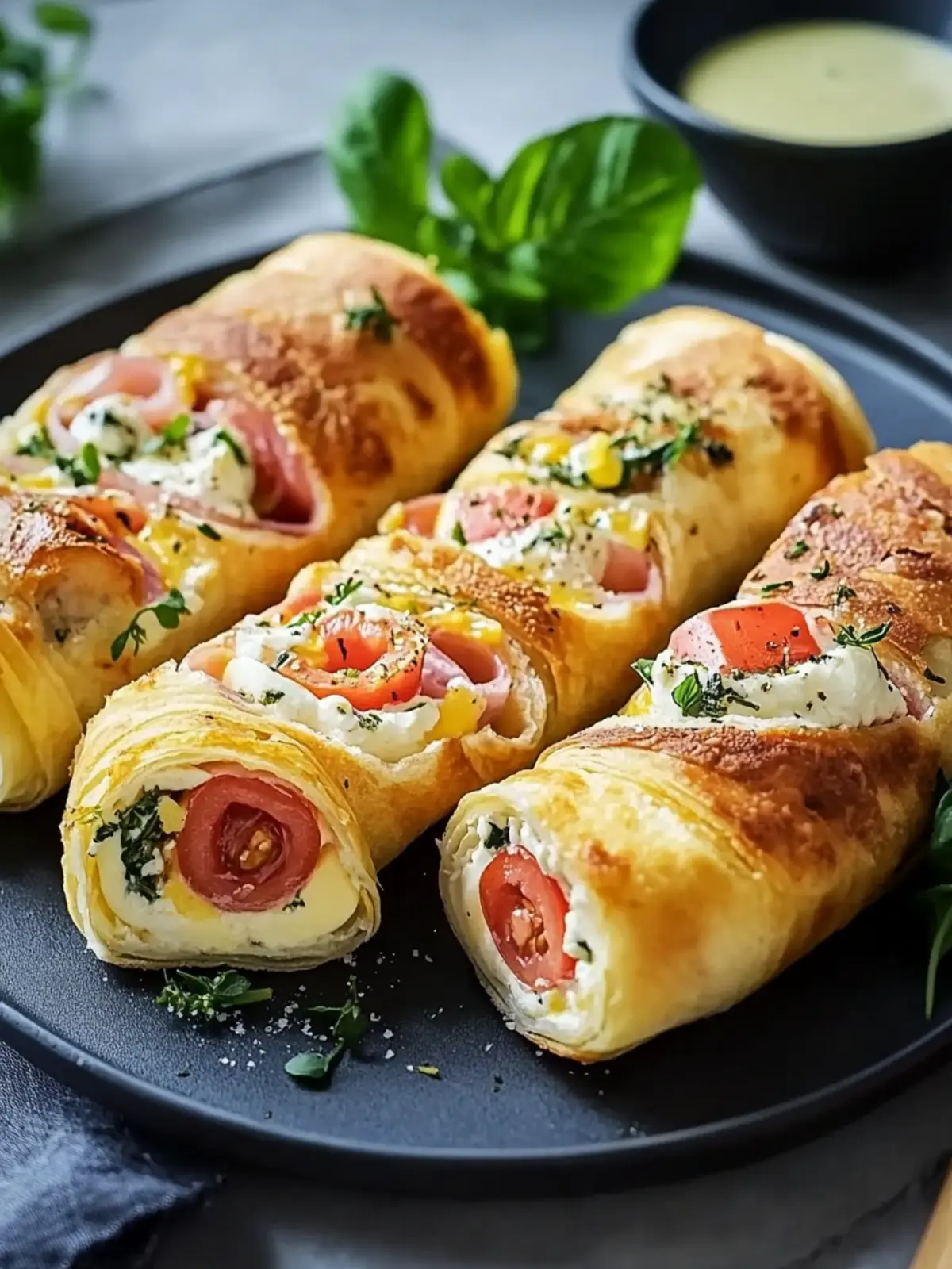 Frühstücksrollen mit Rührei, Käse und Speck – Ein Genuss für Alle 5 Breakfast rolls with scrambled eggs, cheese, and bacon