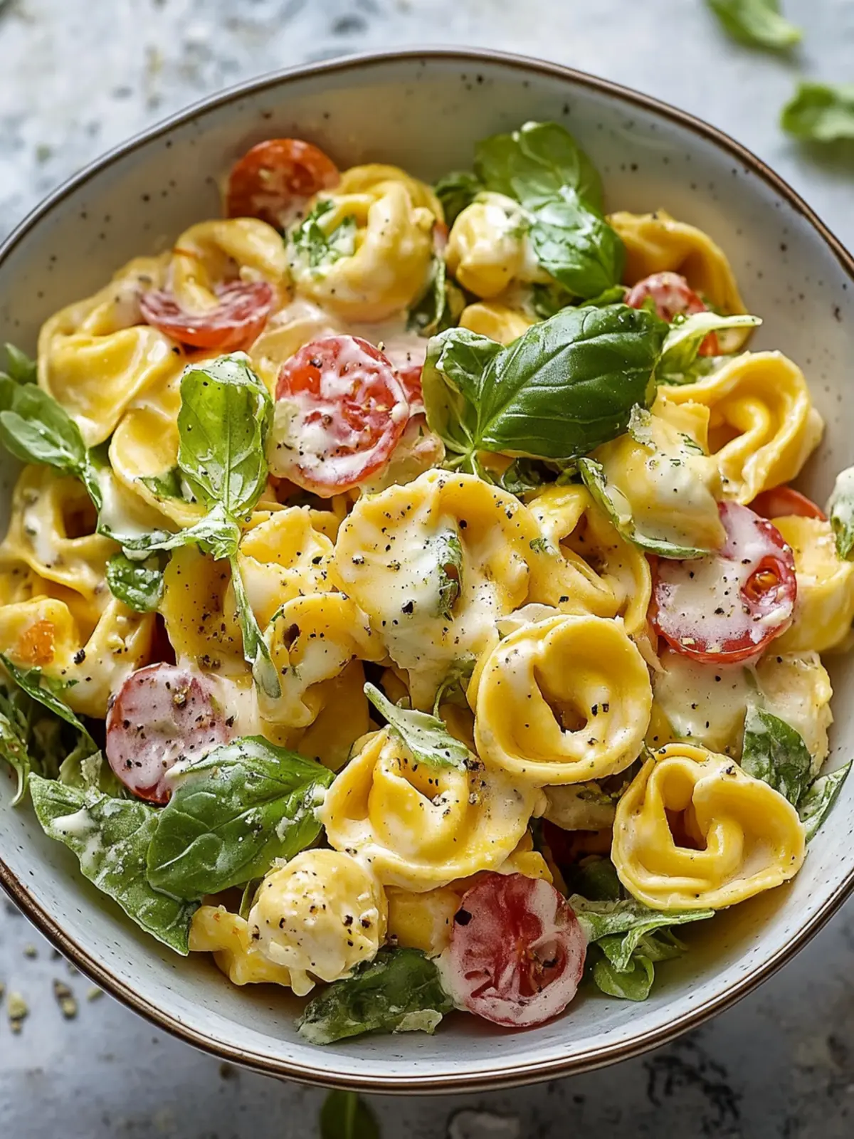 Mahlzeit Tortellini Salat mit cremigem Kräuter-Dressing genießen 4 Mahlzeit Tortellini Salat mit cremigem Kräuter-Dressing