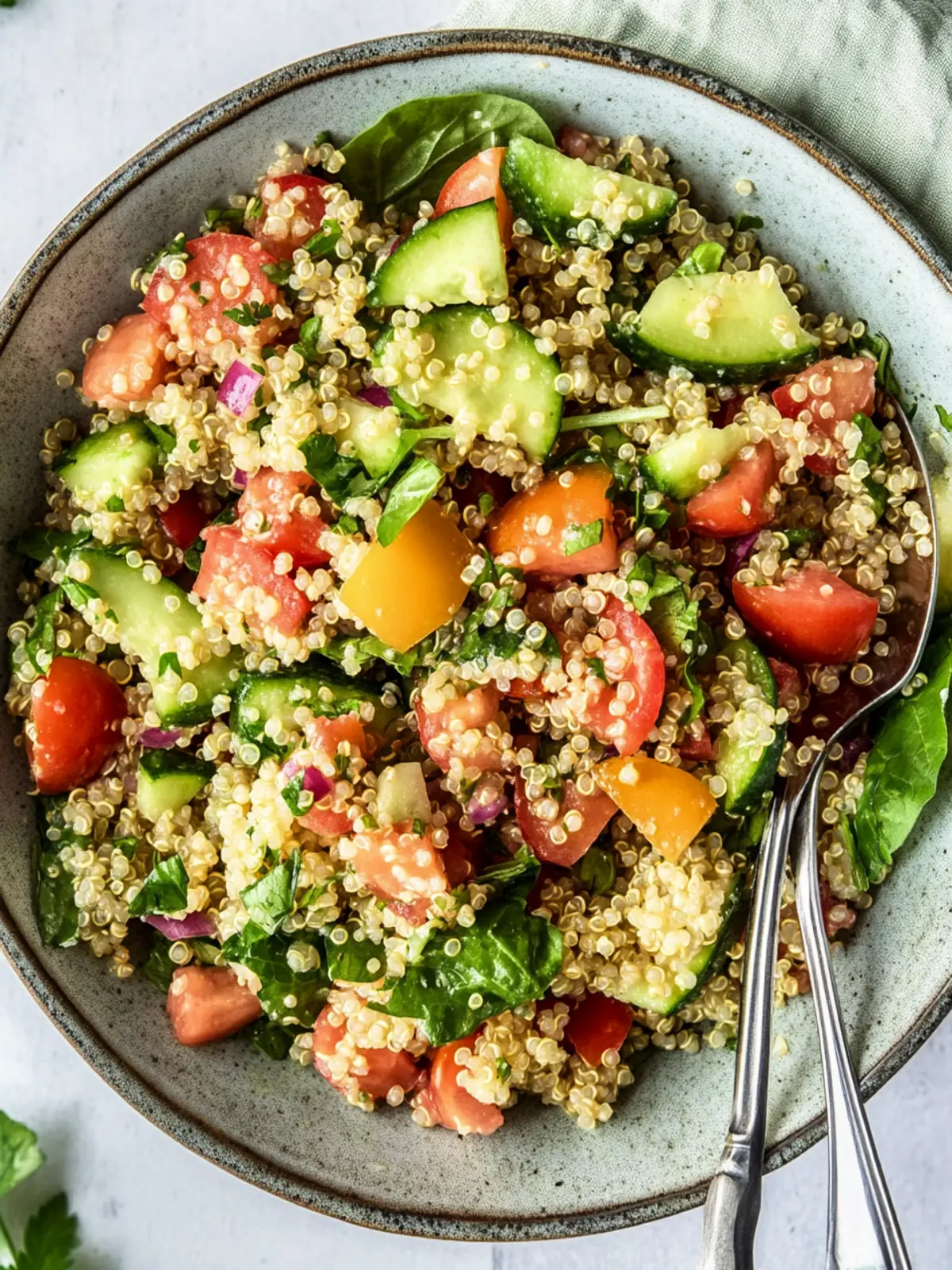 Erfrischender sommerlicher Quinoa Salat für sonnige Tage 3 Sommerlicher Quinoa Salat