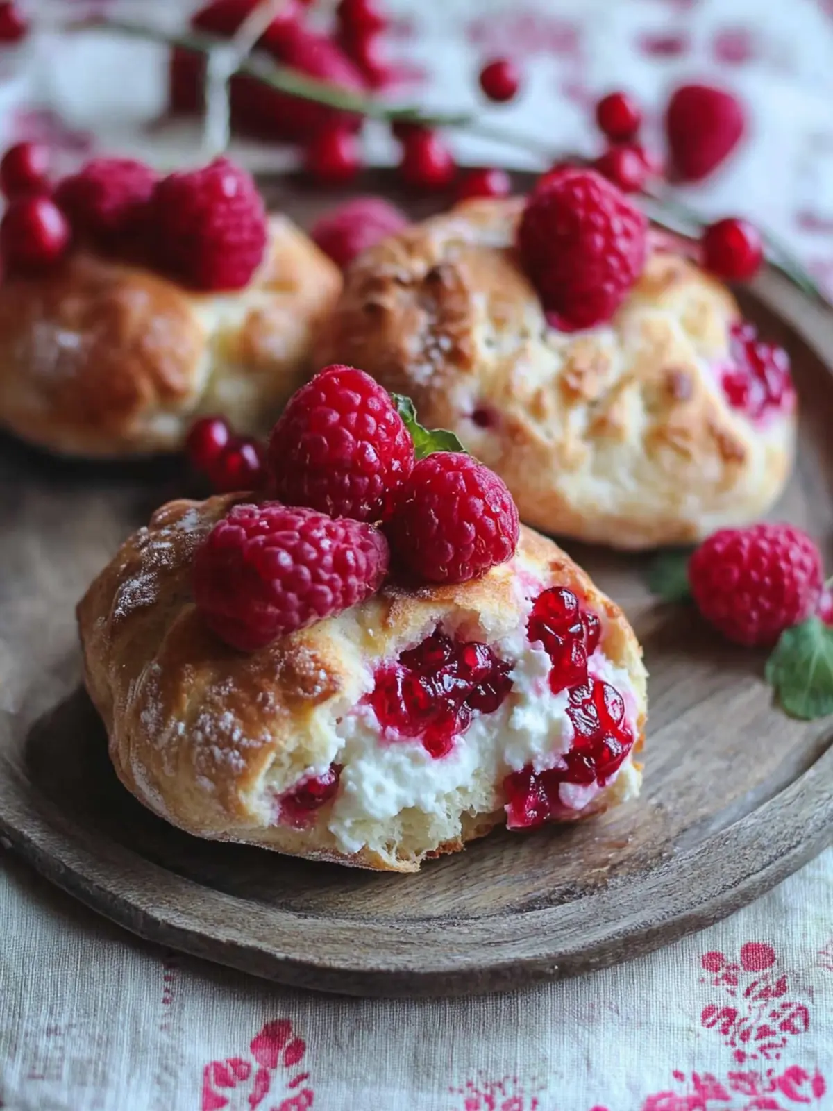 Schnelle Johannisbeeren-Quark-Brötchen für frische Genussmomente 5 Johannisbeeren-Quark-Brötchen