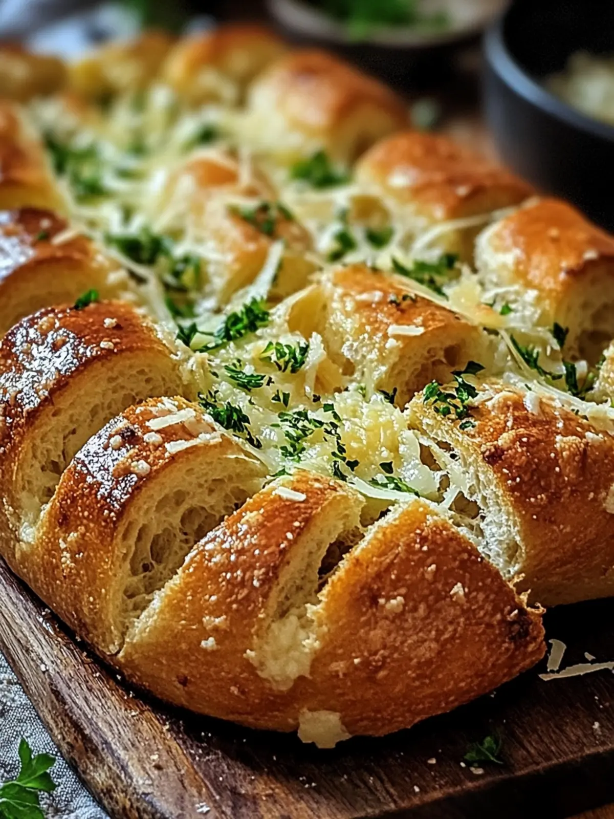 Knoblauch Parmesan Zupfbrot Rezept: Einfach unwiderstehlich lecker 2 Knoblauch Parmesan Zupfbrot Rezept