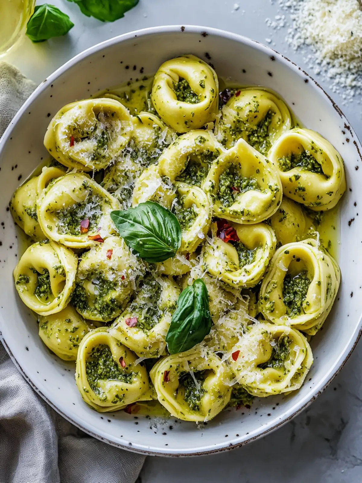 Knoblauch-Pesto-Tortellini-Auflauf: Komfort Food für Seele 2 Knoblauch-Pesto-Tortellini-Auflauf