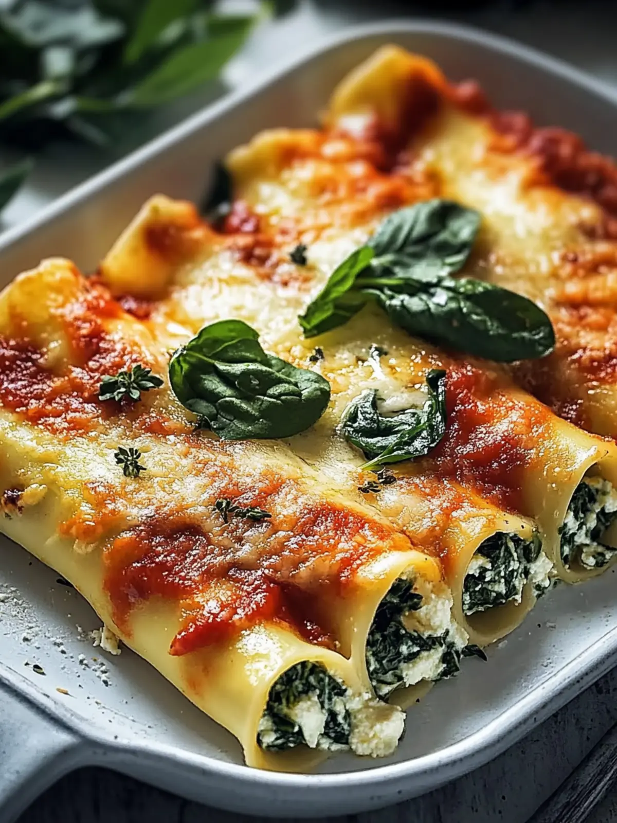 Gesunde Spinat Ricotta Cannelloni – Ein italienisches Comfortfood 3 Spinat Ricotta Cannelloni
