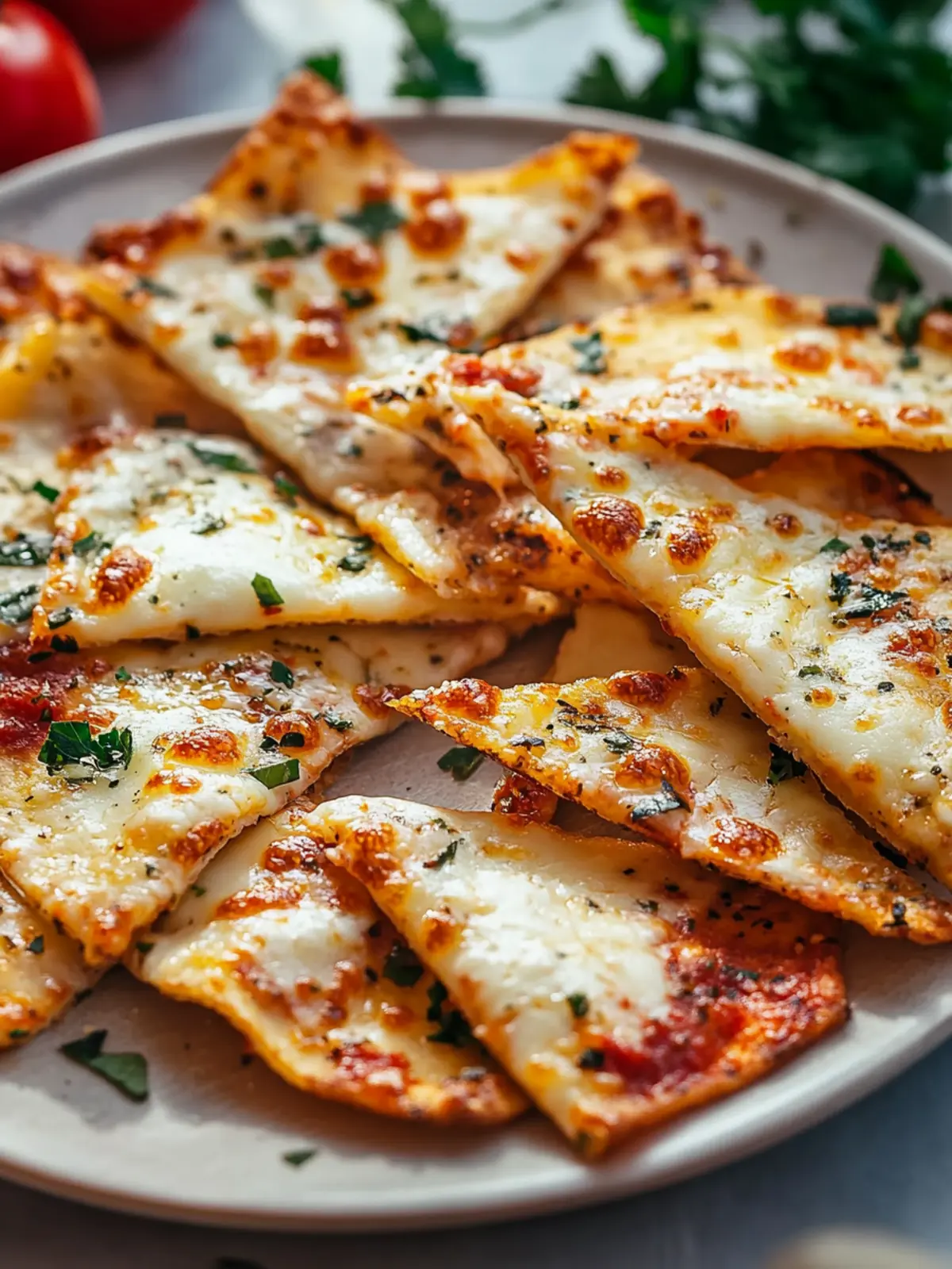 Luftfritteusen-Pizza-Chips mit Mozzarella – Deine perfekte Snackidee 4 Luftfritteusen-Pizza-Chips mit Mozzarella