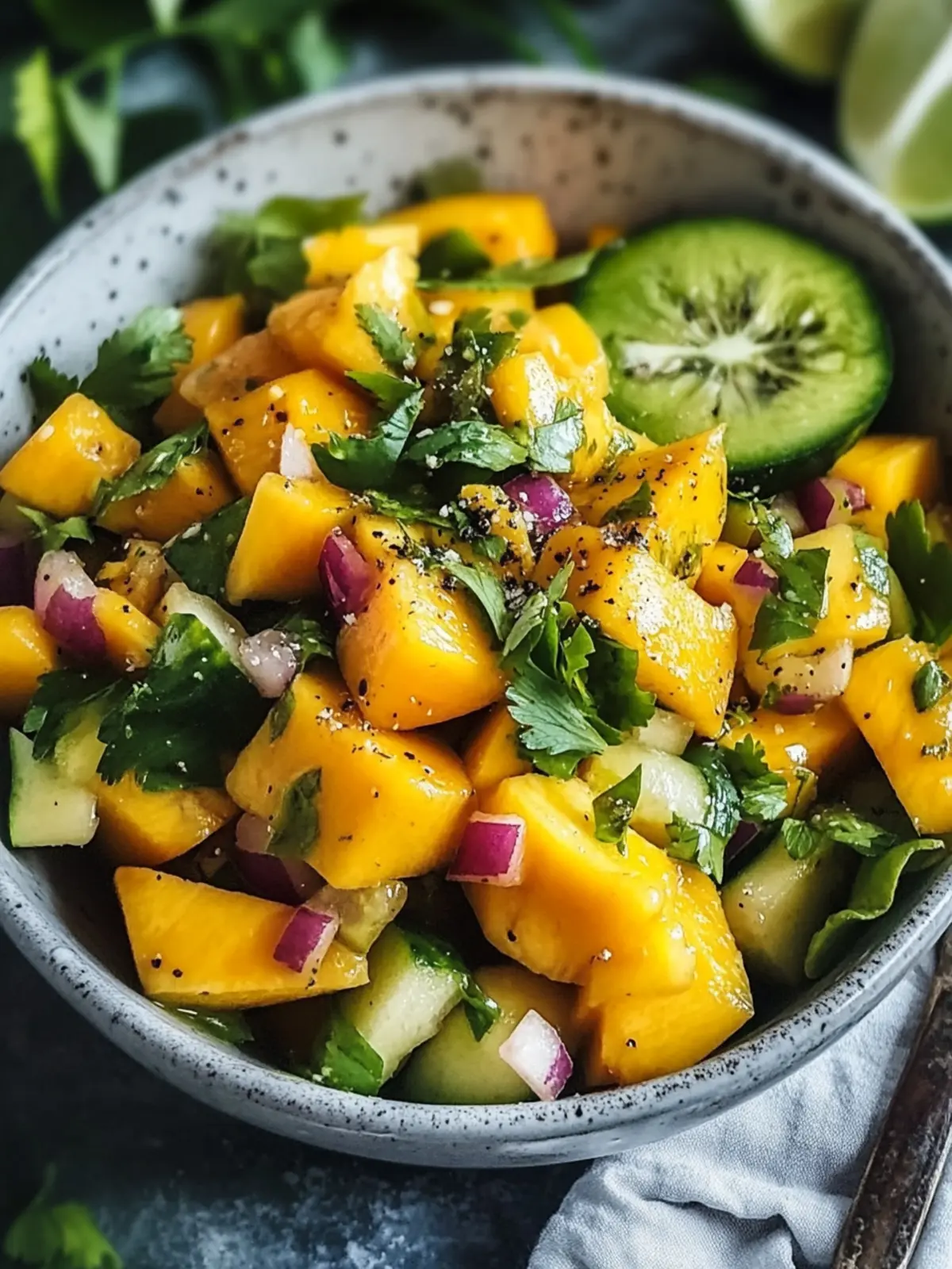 Mango-Gurken-Salat Rezept: Frisch, leicht und unwiderstehlich lecker 3 Mango-Gurken-Salat Rezept