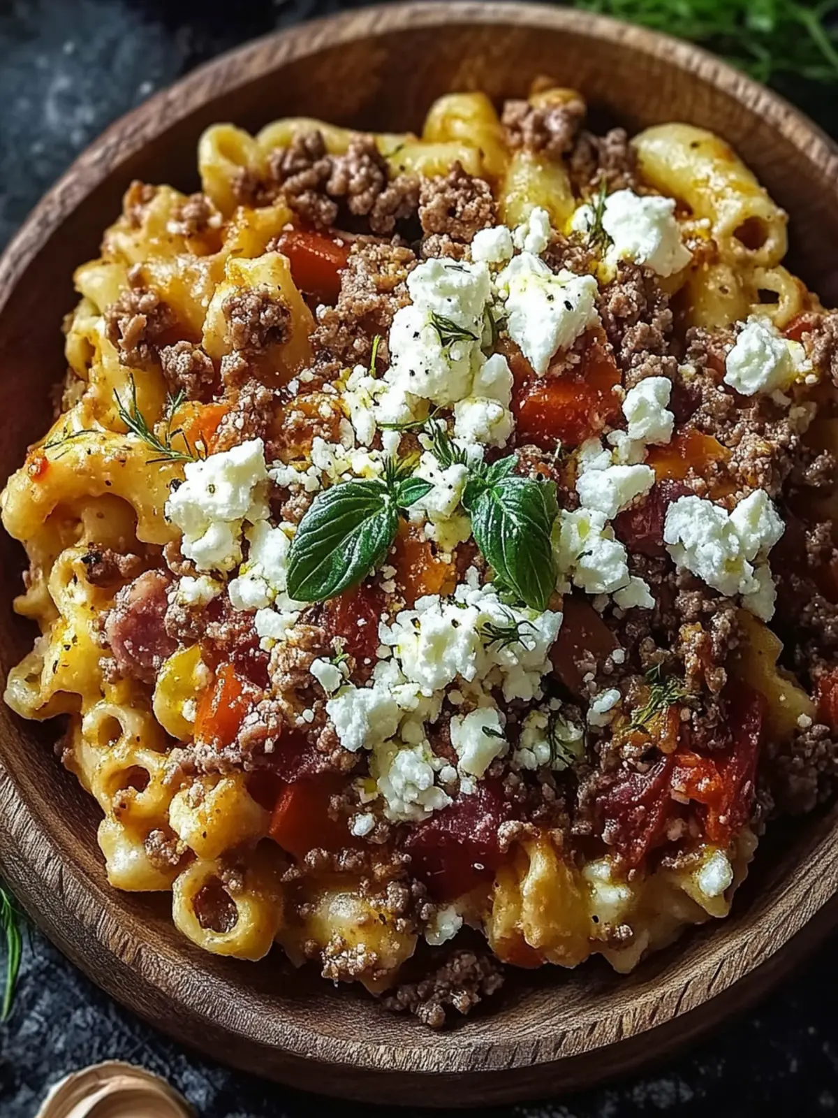 Griechischer Nudel-Auflauf mit Feta und Hackfleisch für Genießer 2 Griechischer Nudel-Auflauf mit Feta und Hackfleisch