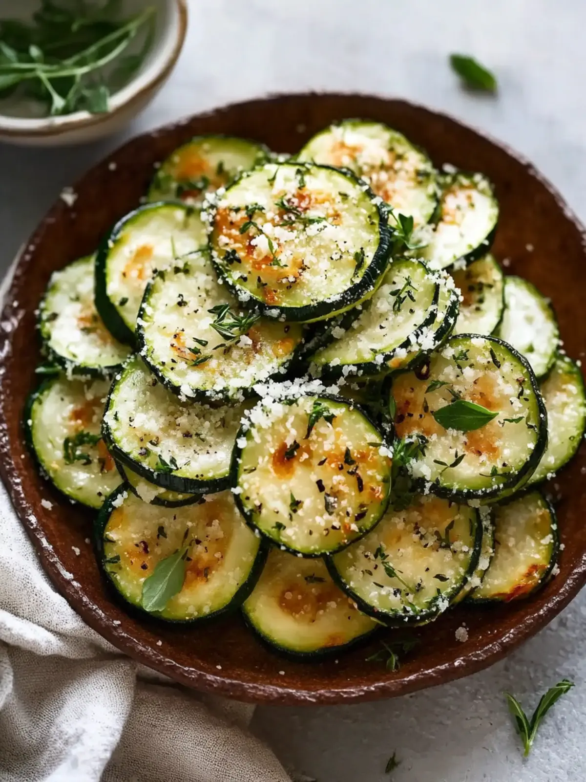 Krosse Parmesanpanierte Zucchinischeiben – Gesunder Snack Genuss 3 Krosse Parmesanpanierte Zucchinischeiben