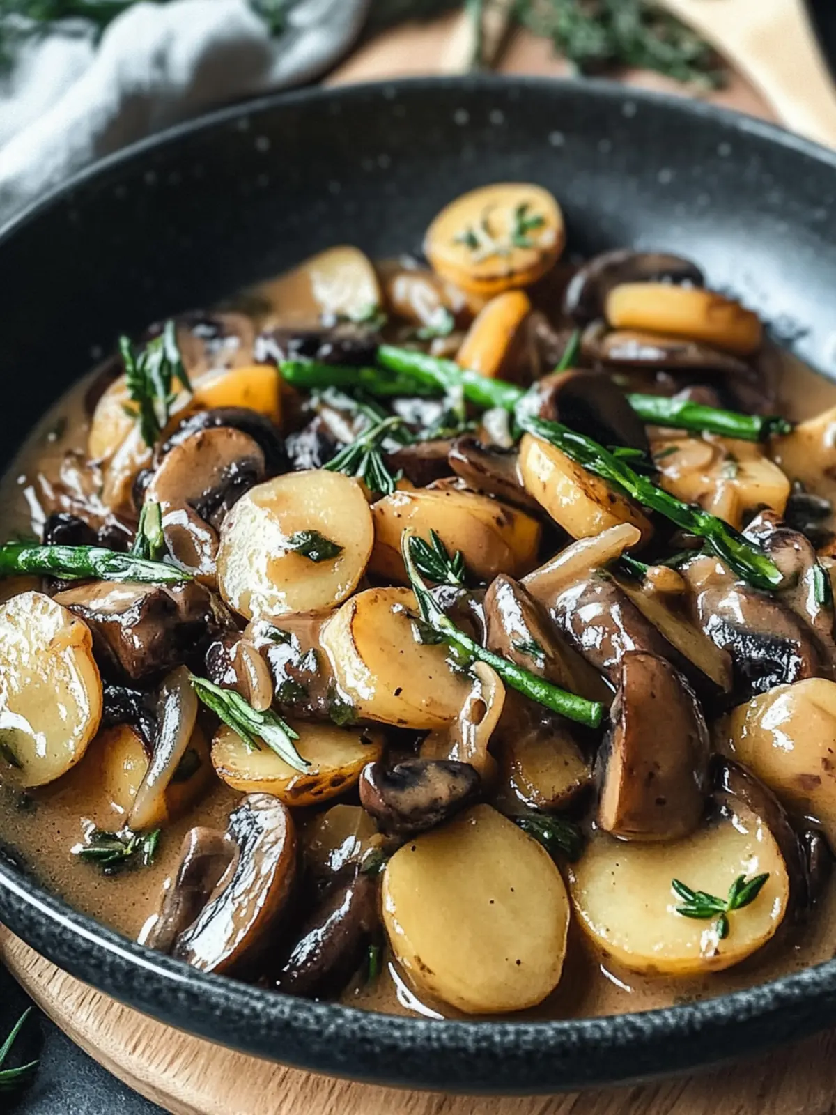 Kartoffel-Pilz-Pfanne mit Bohnen schnell zubereiten und genießen 3 Kartoffel-Pilz-Pfanne mit Bohnen schnell zubereiten
