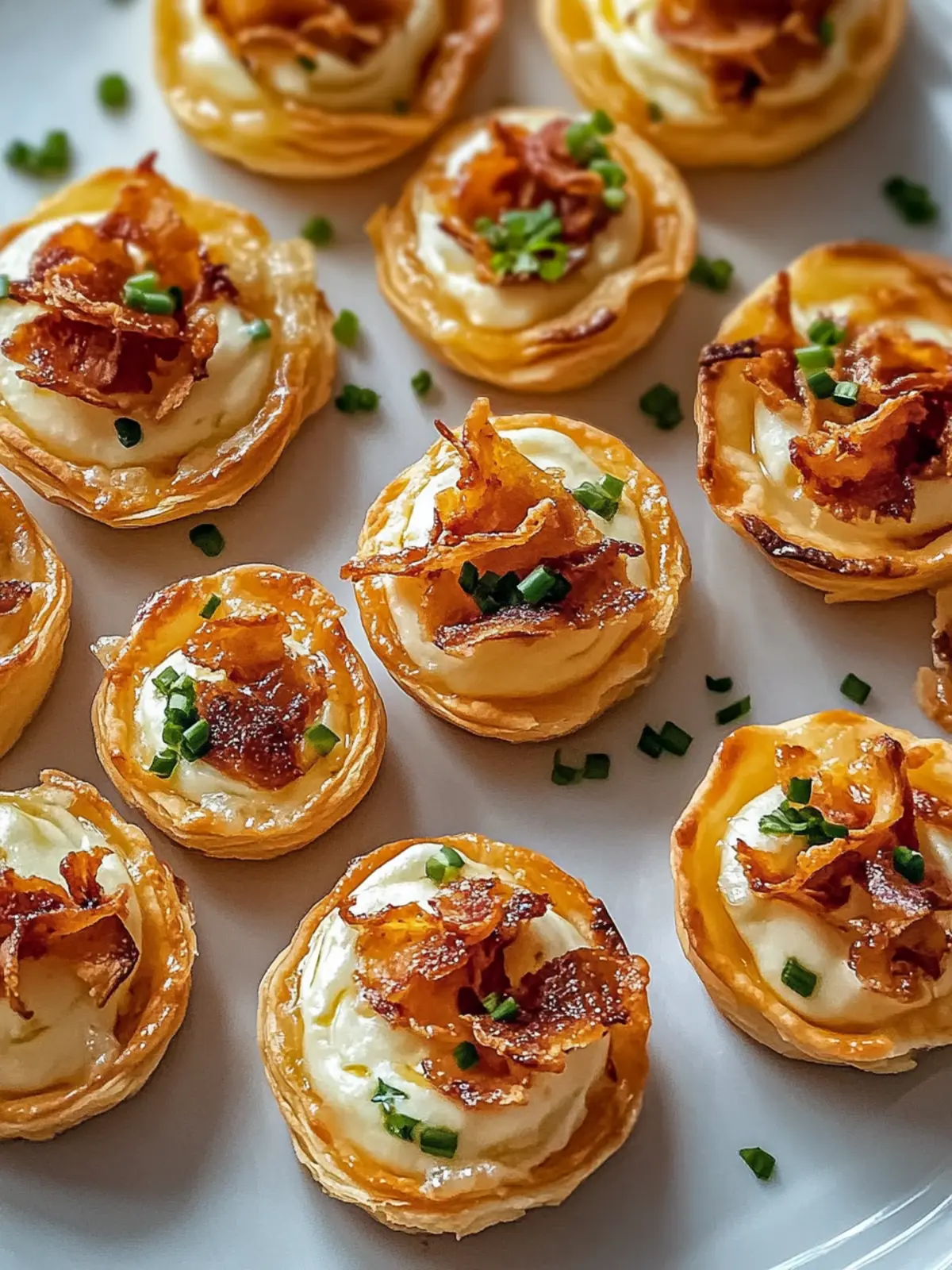 Crispy Mini Tarte Flambée Bites für jede Party - Einfach lecker! 4 Crispy Mini Tarte Flambée Bites für jede Party