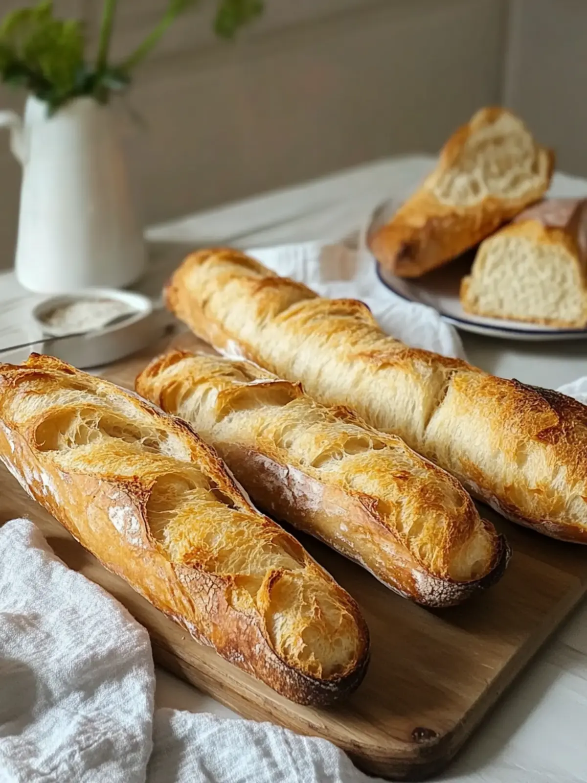 Baguette ohne Knete: Einfach, knusprig und unwiderstehlich 5 Baguette ohne Knete